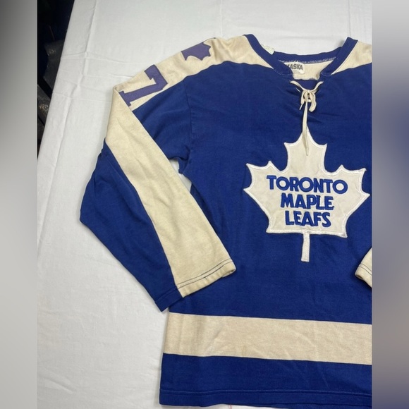 Vtg 1970’s Rare Authentic Toronto Maple Leafs Darryl Sittler Maska Jersey Sz S - Picture 8 of 16
